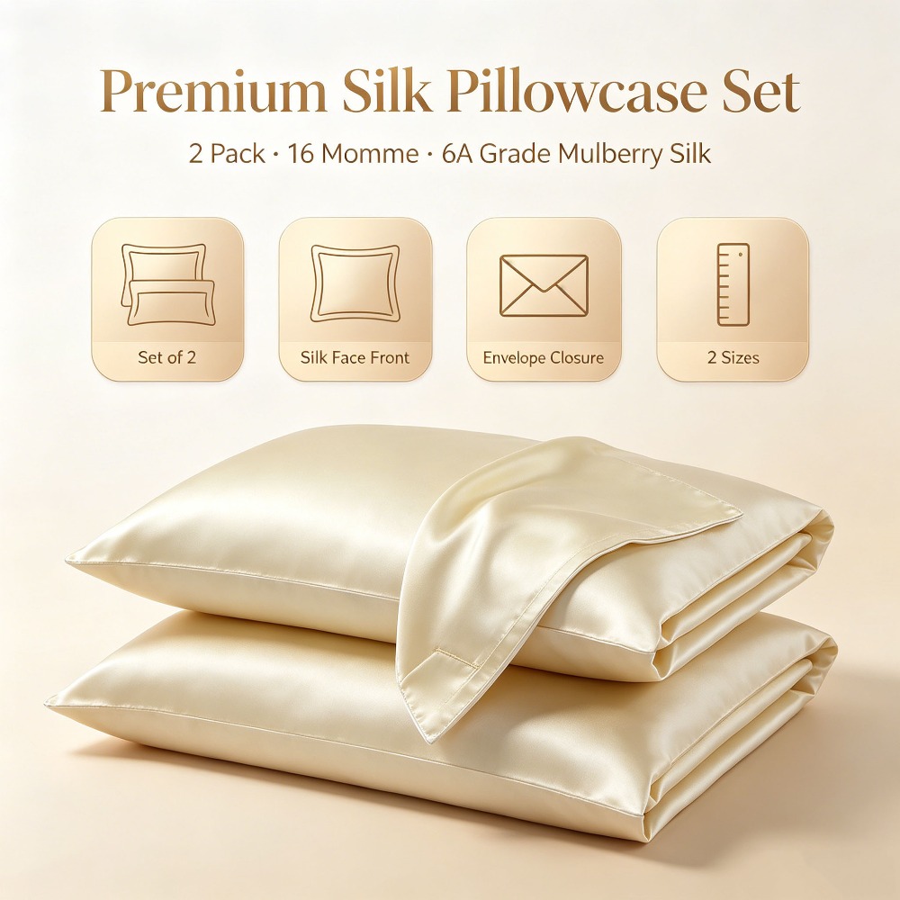 Hair Care Hospital - 2 Pack 16 Momme Mulberry Silk