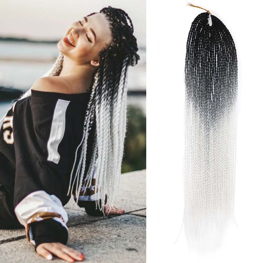 Crochet Braiding Hair - Senegalese Twist Braids Hair 24“ Long