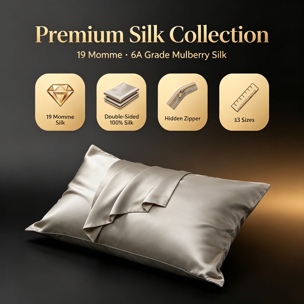19 Momme Mulberry Silk Pillowc - Hair Care Hospital 评论和价格