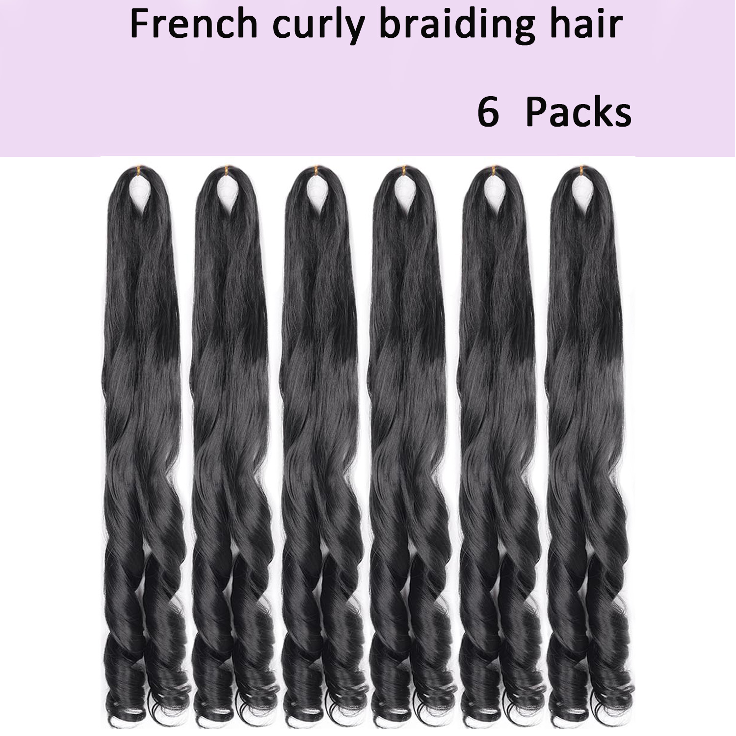 French Curly Braiding Hair Loo - Crochet Braiding Hair 评论和价格