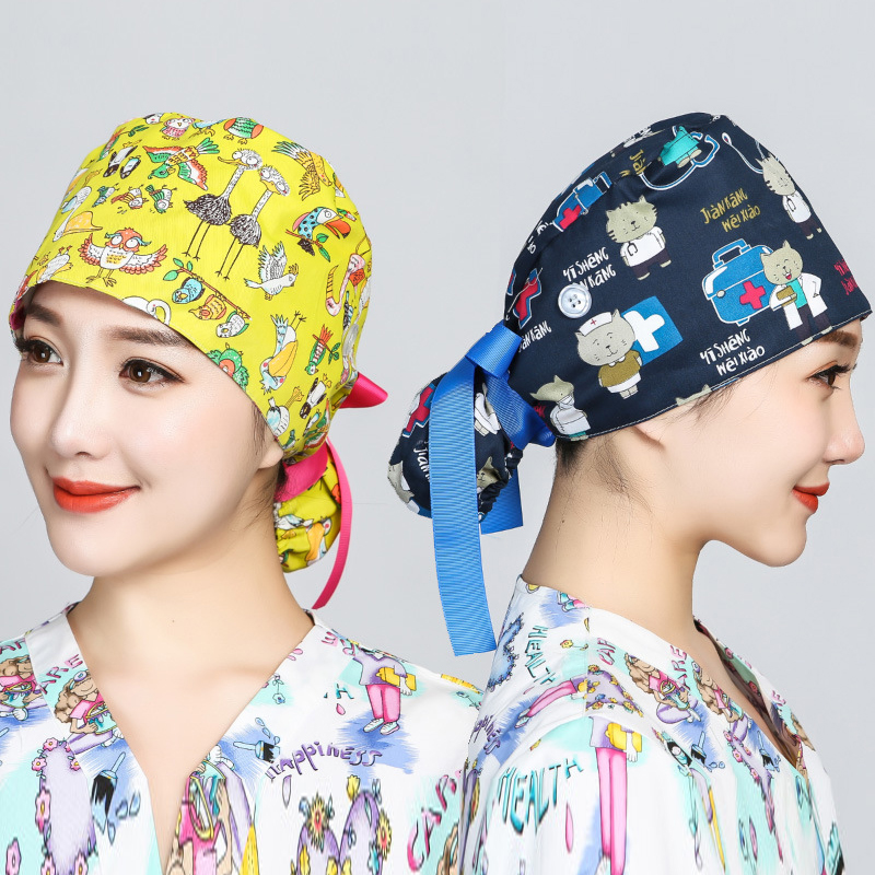 Printed Surgical Cap Scrub Cot - Hair Care Hospital 评论和价格