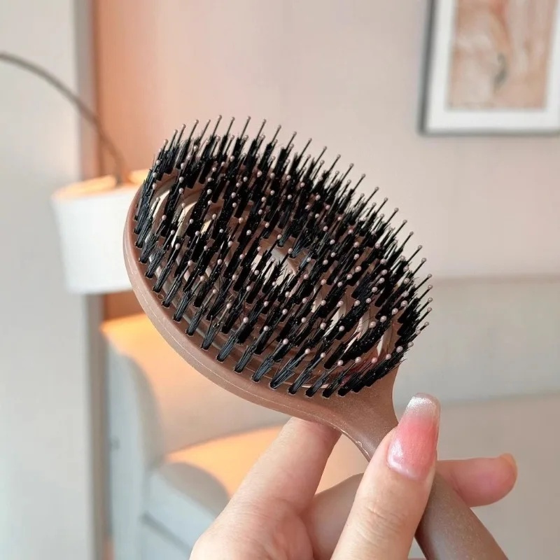 1Pc Boar Bristle Round Detangl - Hair Care Routine 评论和价格
