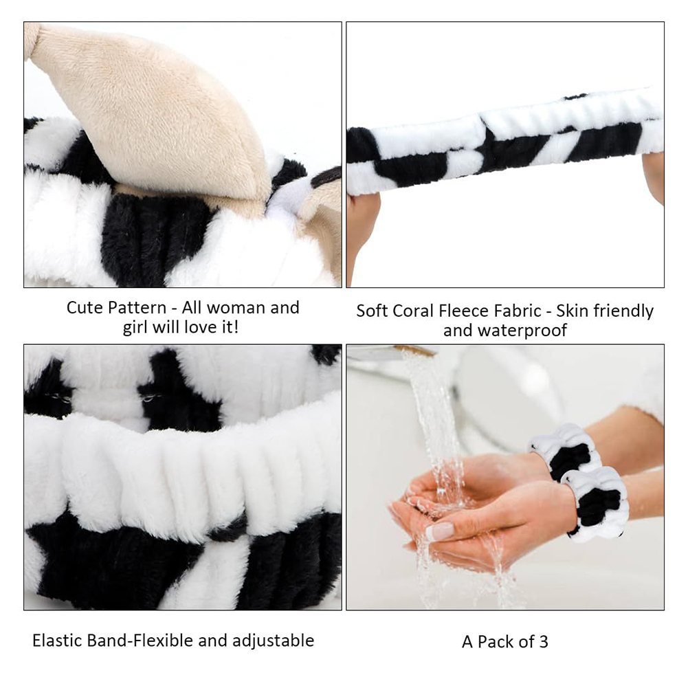 4pcs 3D Cow Headband Super Cut - Hair Care Routine 评论和价格
