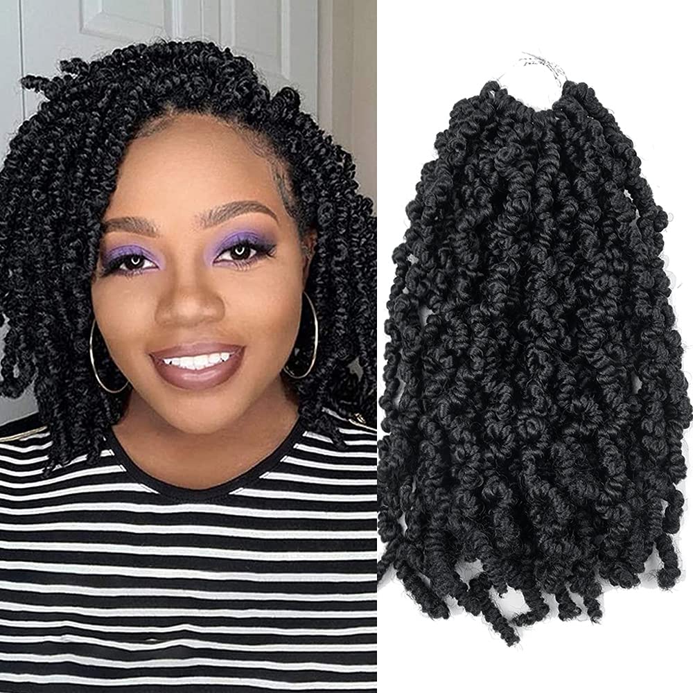 10 Inch Short Curly Spring Pre - Crochet Braiding Hair 评论和价格