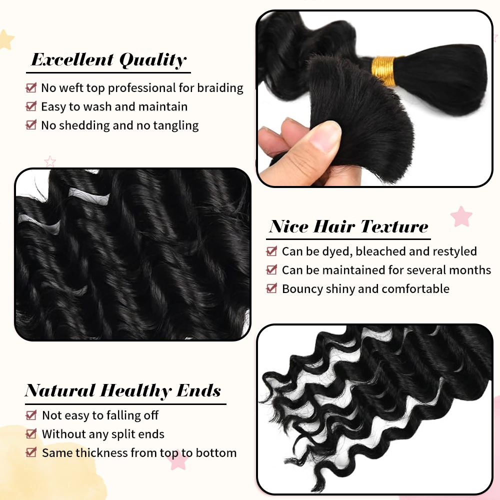 2 Bundles Human Braiding Hair  - Hair Care Formulation 评论和价格