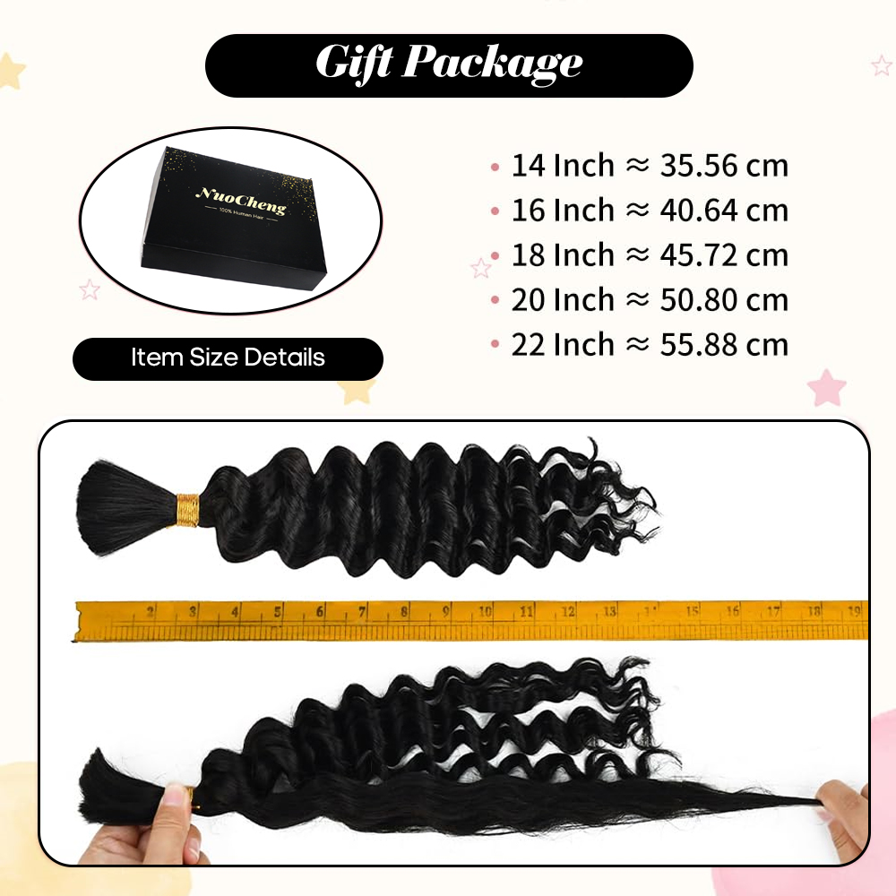 2 Bundles Human Braiding Hair  - Hair Care Formulation 评论和价格