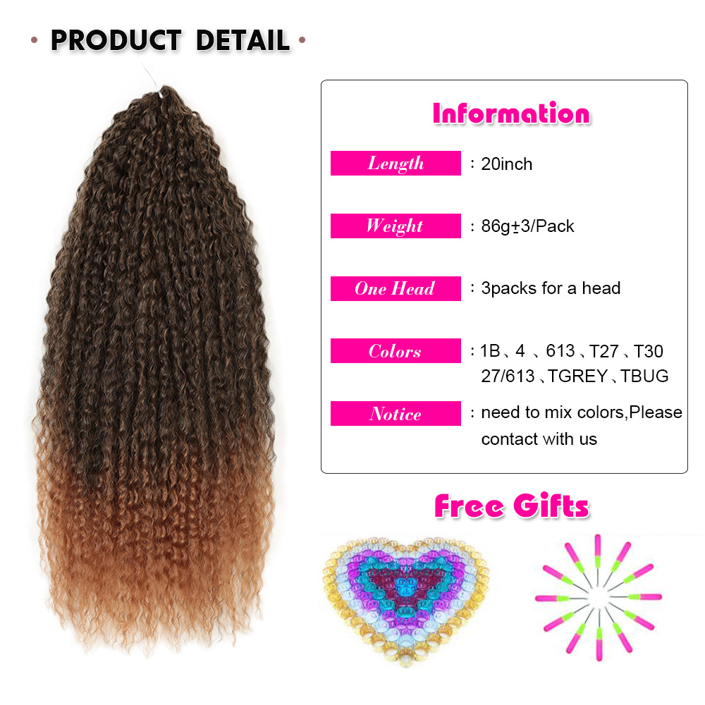20 Inch Brazilian Crochet Brai - Crochet Braiding Hair 评论和价格