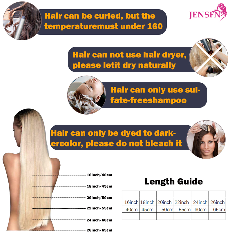 JENSFN I Tip Hair Extensions 1 - Hair Care Tips 评论和价格