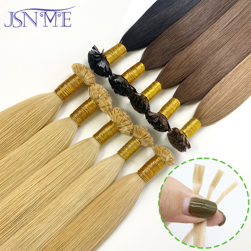 JSNME Flat Tip Human Hair Exte - Hair Care Tips 评论和价格