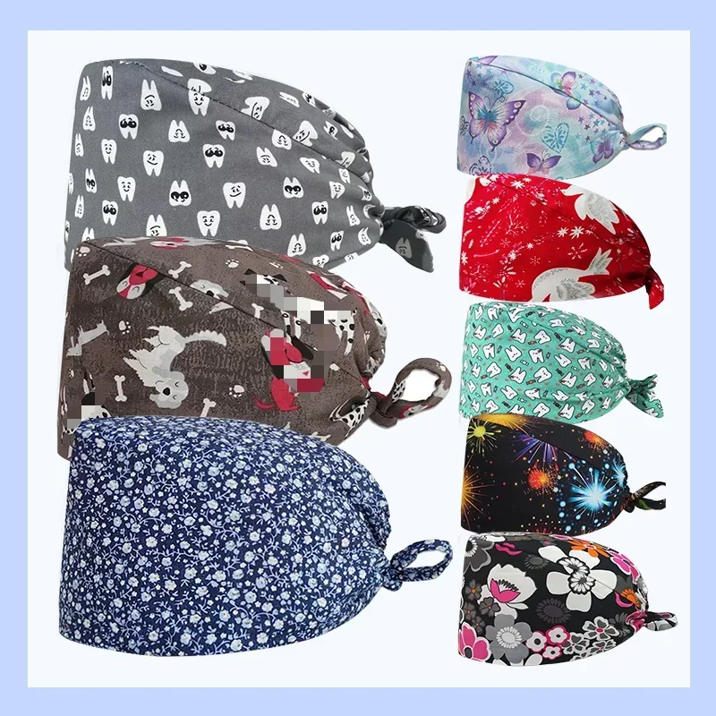 Printed Surgical Cap Scrub Cot - Hair Care Hospital 评论和价格