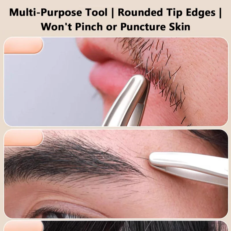 Premium Round Tip Tweezers Pre - Hair Care Tips 评论和价格