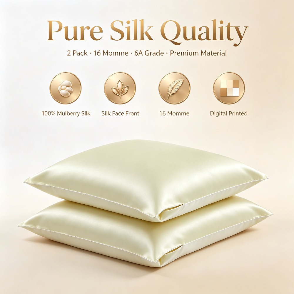 2 Pack 16 Momme Mulberry Silk  - Hair Care Hospital 评论和价格
