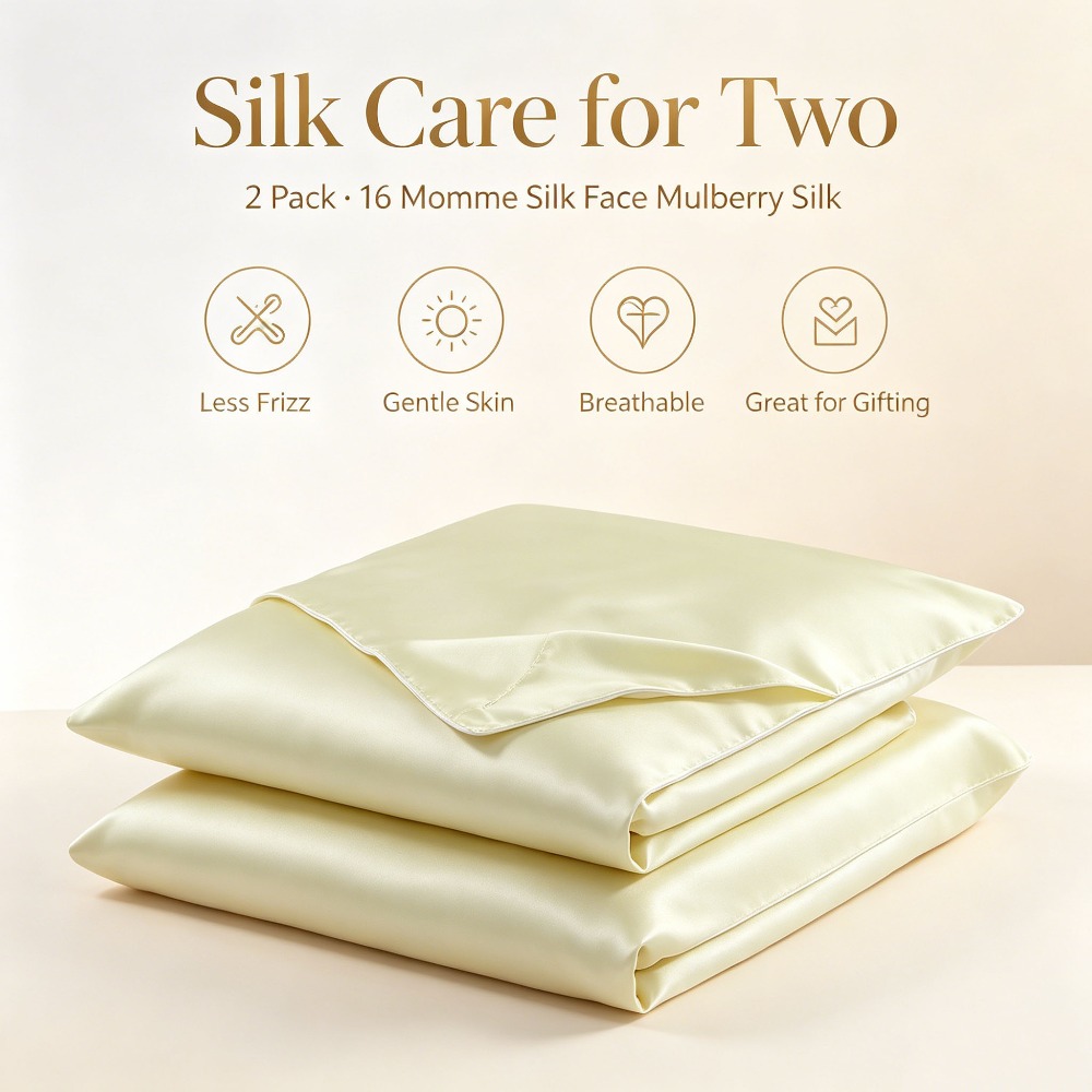 2 Pack 16 Momme Mulberry Silk  - Hair Care Hospital 评论和价格