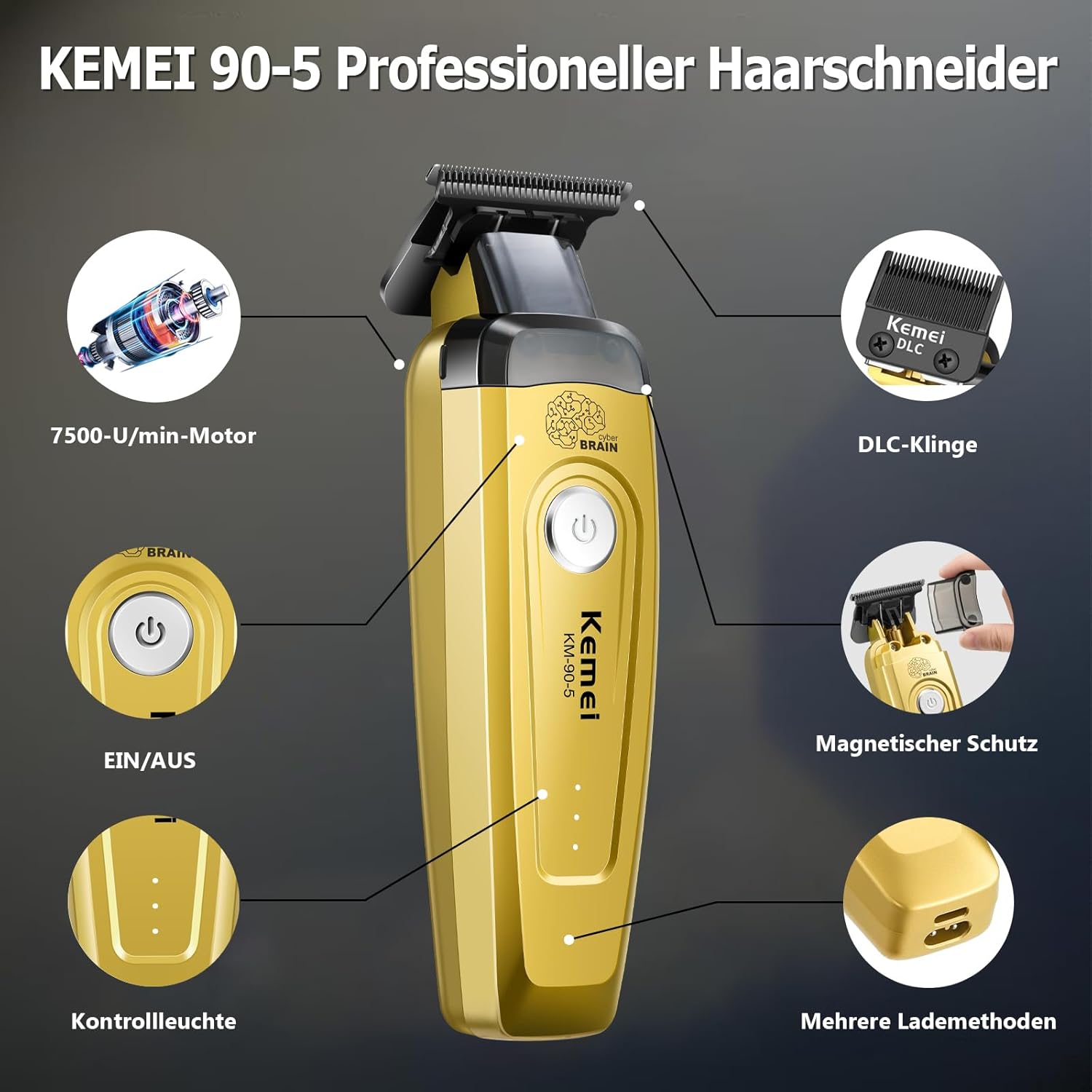 KEMEI Men's Hair Trimmer, Cord - Hair Care Clinic 评论和价格