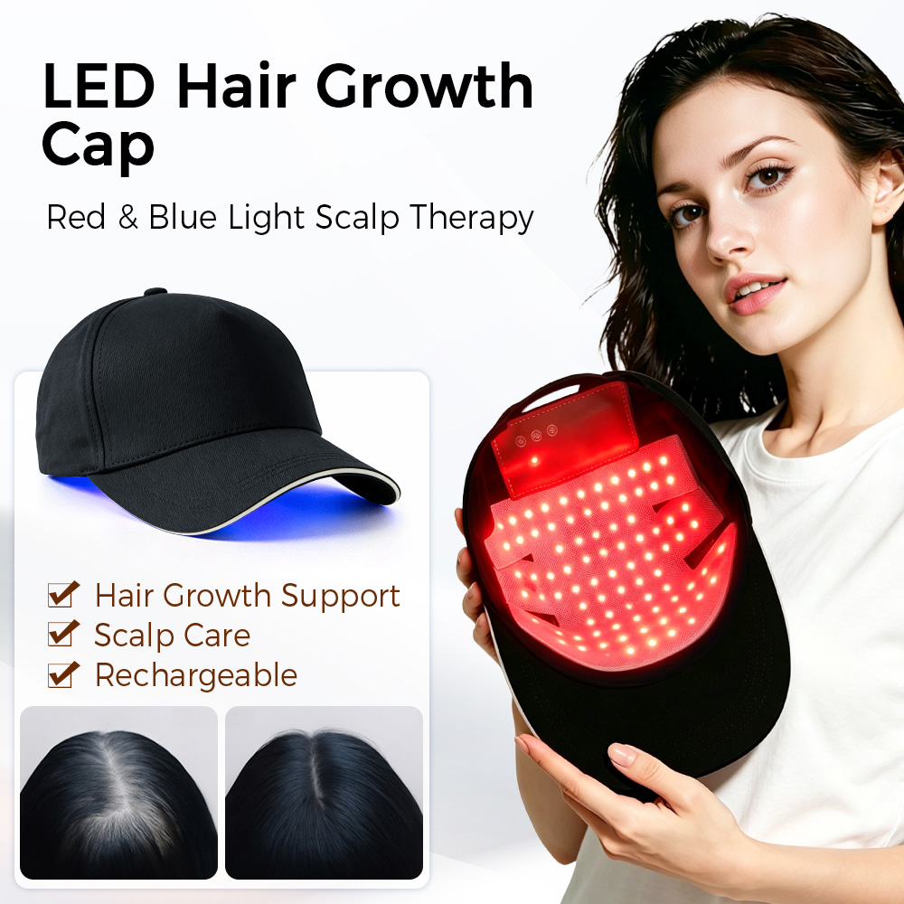 LED Hair Growth Cap Red Blue L - Hair Care Routine 评论和价格