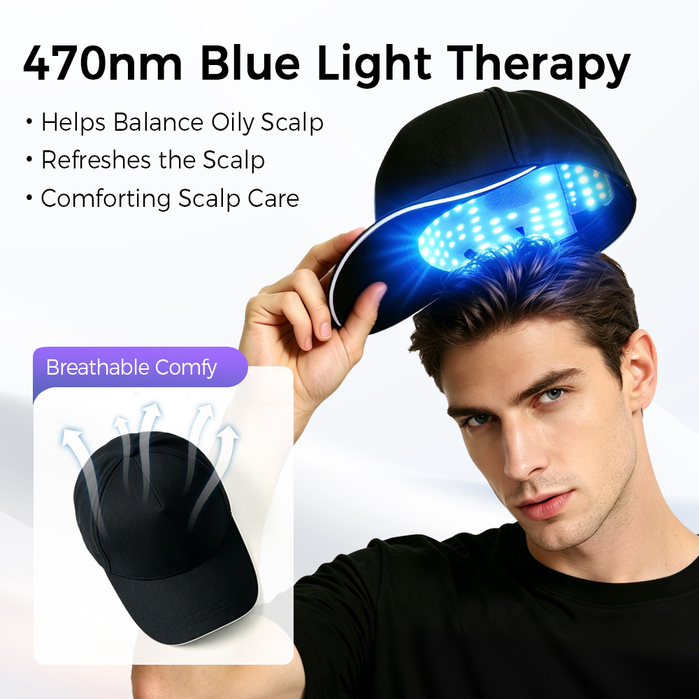 LED Hair Growth Cap Red Blue L - Hair Care Routine 评论和价格