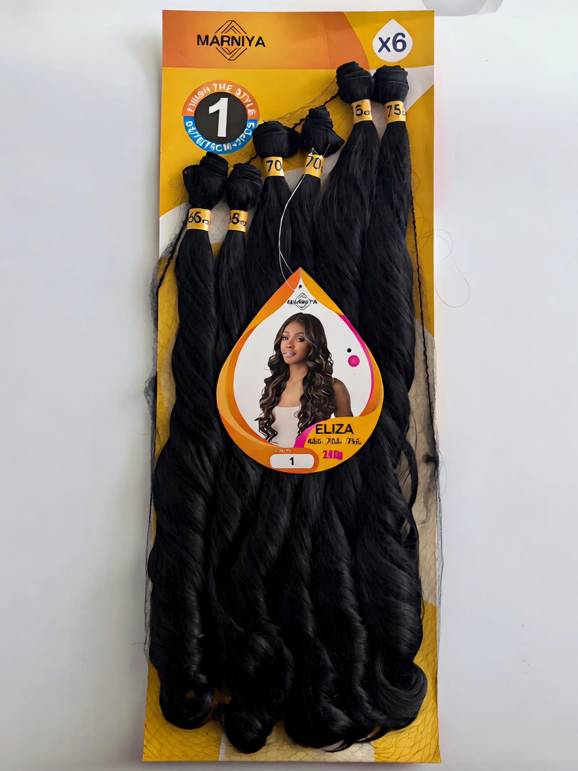 ELIZA French Curl Braid 6 Bund - Crochet Braiding Hair 评论和价格